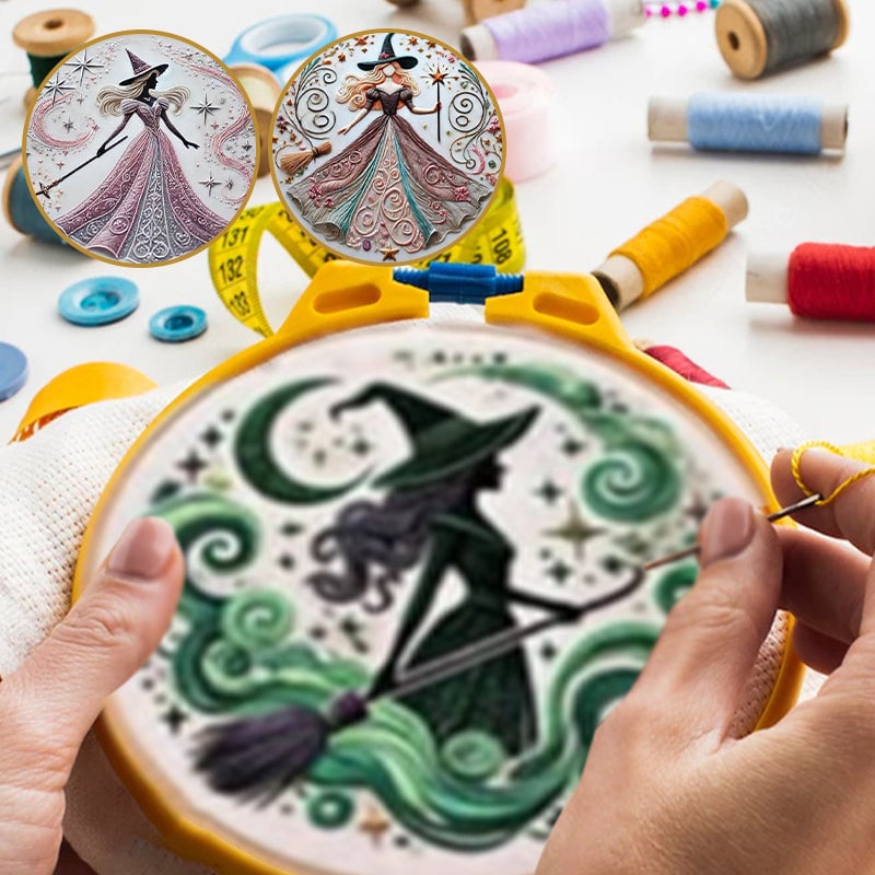 Witch Embroidery KIT