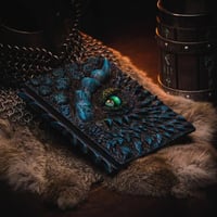 🐉Dragon Eye 3D Embossed Journal - Handmade Resin Engraved Notebook🐉