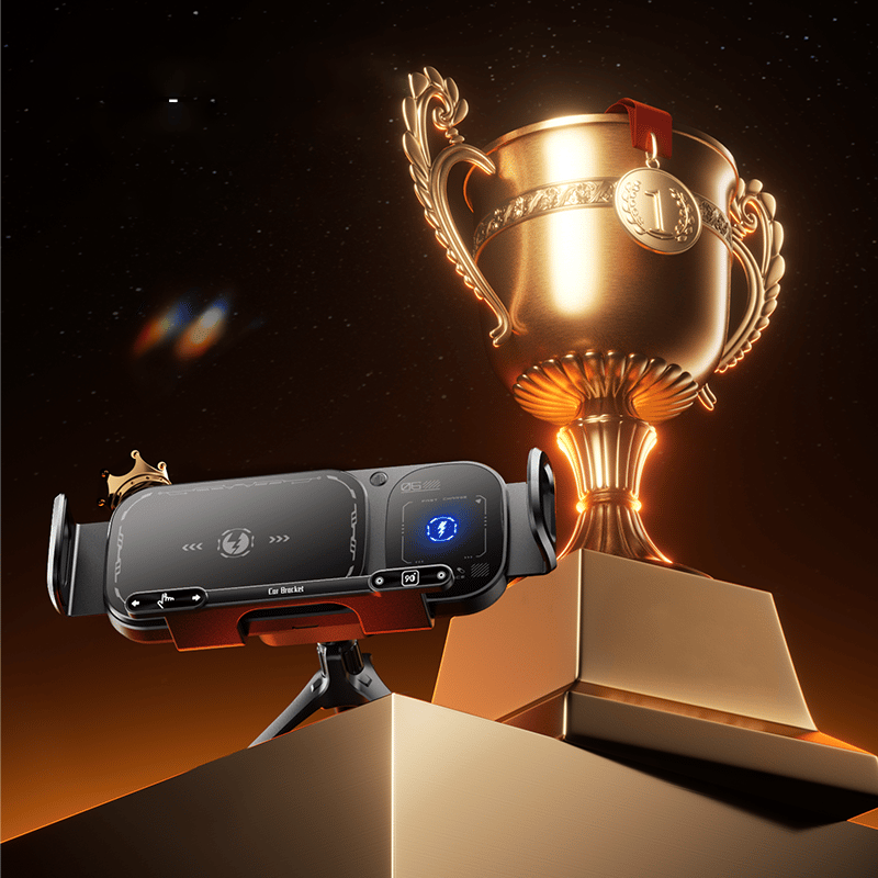 Trådløs Ladestasjon med Roterende Bilfeste