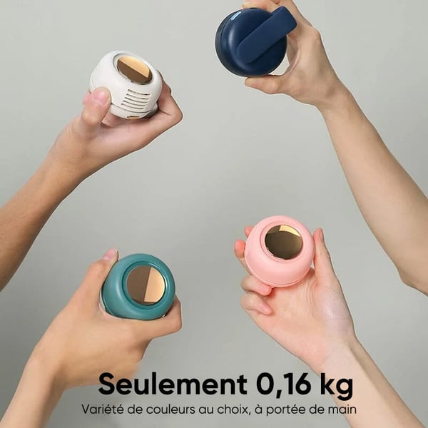 Petit éventail tour de cou à pince tourbillon