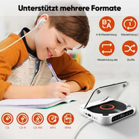 Tragbarer CD-Player mit Bluetooth-Kompatibilität