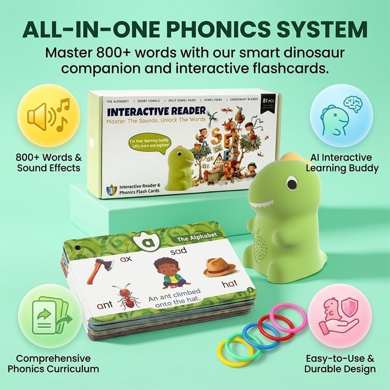Dino Learning Card Point-Reader