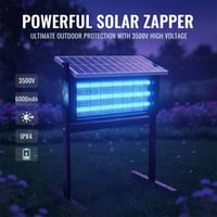 Triple Tube Solar Powered Mosquito Zapper