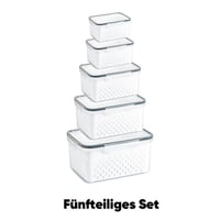 Frischhalteboxen für den Kühlschrank mit abnehmbarem Sieb