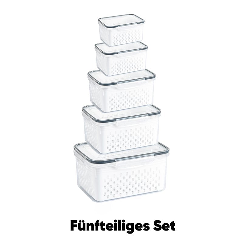 Frischhalteboxen für den Kühlschrank mit abnehmbarem Sieb
