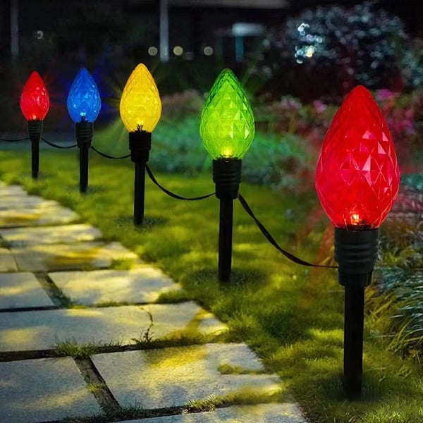 Diamond-Shaped Solar Stake Lights