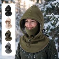 Fleece-Doppelschicht-Integrierte Mütze