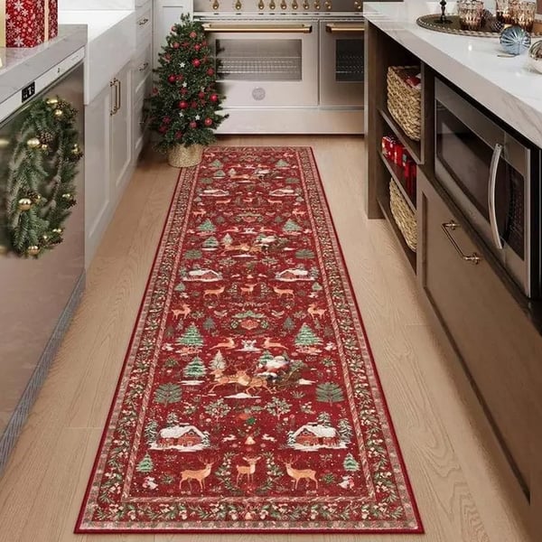 Sakerplus Christmas Long Floor Runner