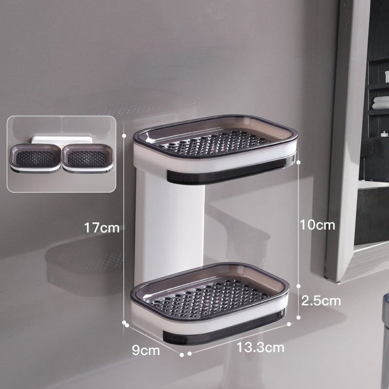 Doppelte Seifenschale mit Abtropfschale