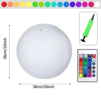 LED-licht 16 kleuren lichtgevende strandbal