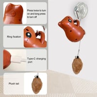 Rechargeable hanging squirrel cat toy