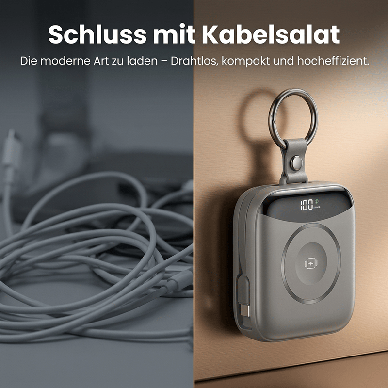 Tragbare Powerbank mit Schnellladefunktion