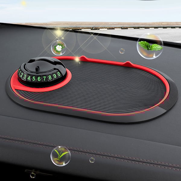 Multifunctional 4-in-1 car phone anti-slip mat