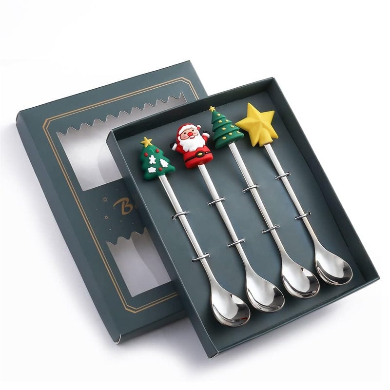 🎅Set de cuillères pour poupées de Noël🎄