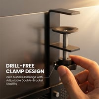 Adjustable No-Drill Under-Desk Cable Organizer