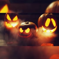 Halloween Sound-Activated Pumpkin with Built-In Speaker