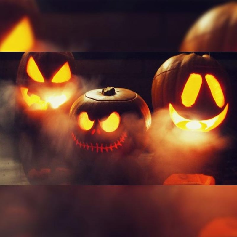 Halloween Sound-Activated Pumpkin with Built-In Speaker