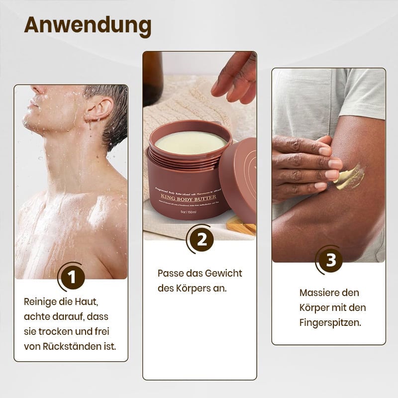 Königlich duftende Body Butter für Männer