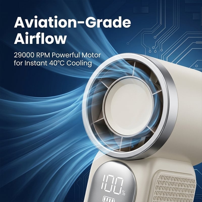 Mini High-Speed Handheld Fan