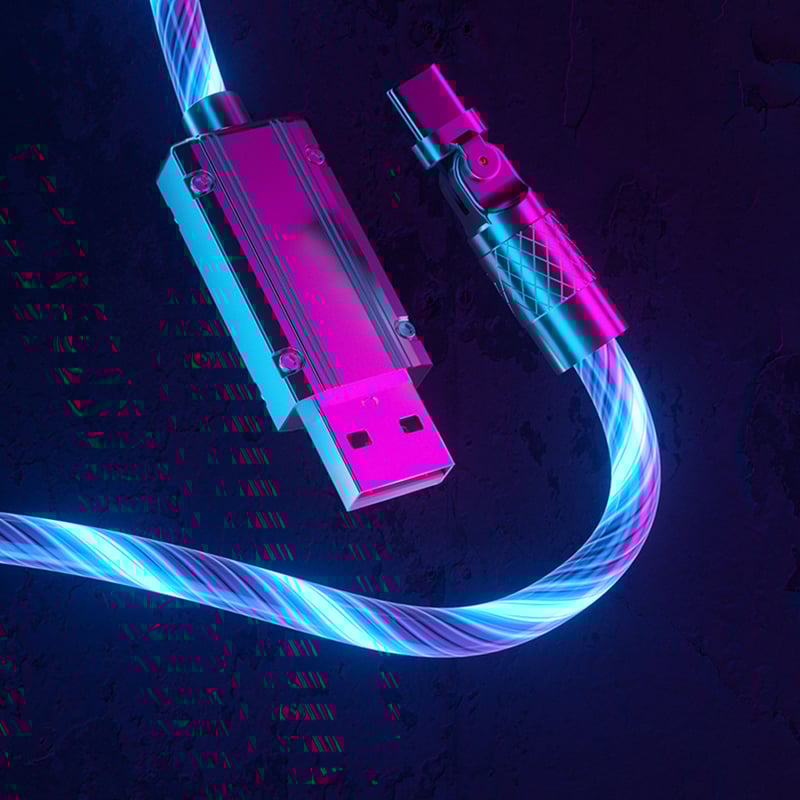 Rotating head streamer data cable