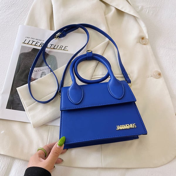 Solid Color Flap Square Bag