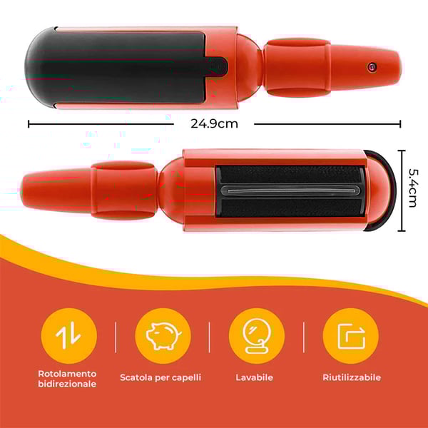 Rulli riutilizzabili per peli di animali domestici