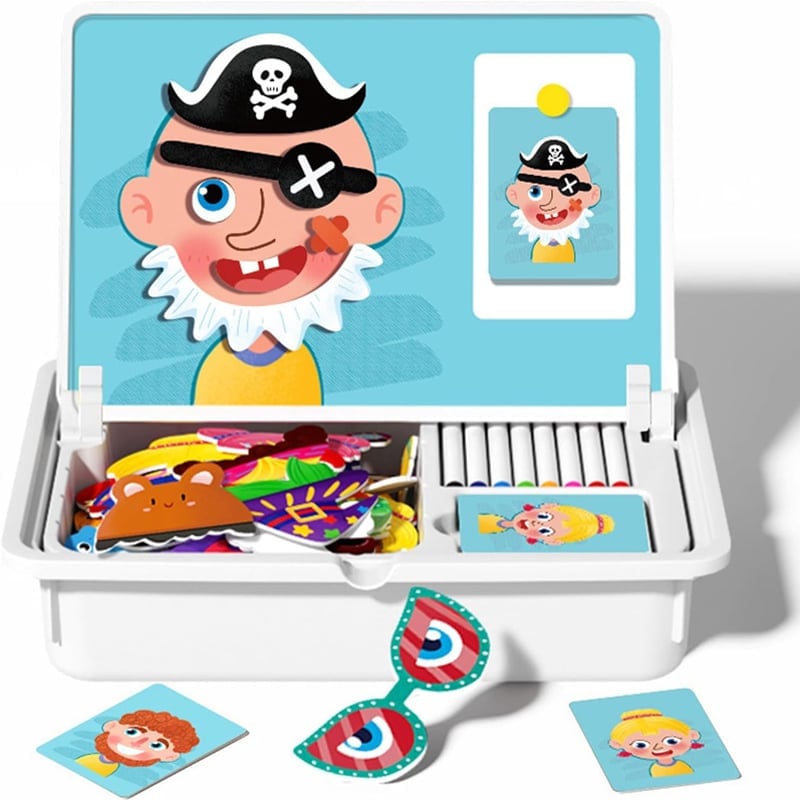 Magnetisches Puzzle-Lern- und Bausteinspielzeug