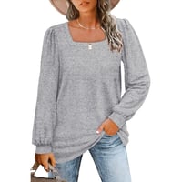 Puff Sleeve Square Neck T-Shirt