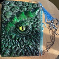 🐉Dragon Eye 3D Embossed Journal - Handmade Resin Engraved Notebook🐉