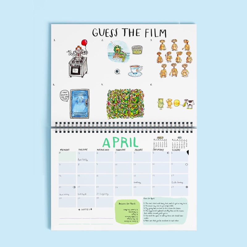 Pun quiz calendar - A4 Guess the Pun 2025