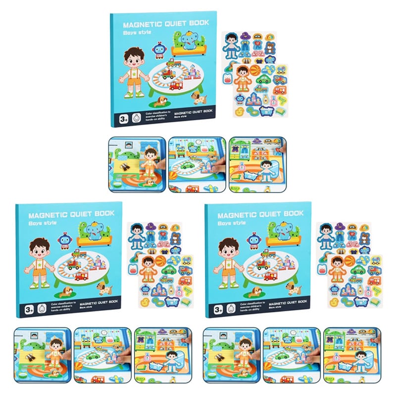 📄Foldable Magnetic Quiet Book & Magnetic Accessories Set