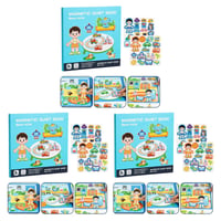 Foldable Magnetic Quiet Book & Magnetic Accessories Set