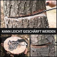 Premium Hand Kettensäge aus Carbonstahl mit 11 Zähnen