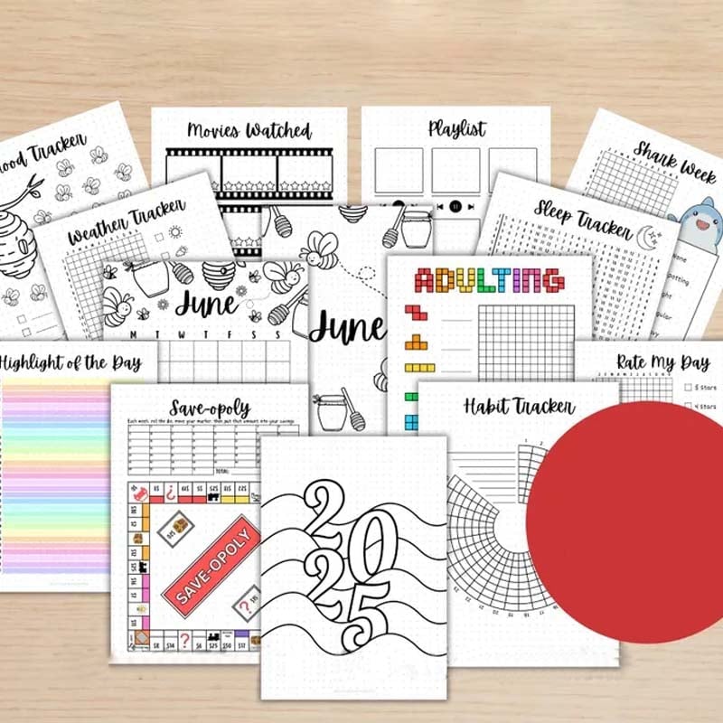 2025 JOURNAL BUNDLE - PRINTABLE Journal Pages