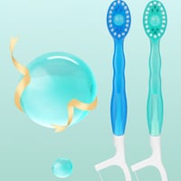 5in 1 Toothbrush & Floss & Tongue Scraper & Toothpick Set(12 PCS)