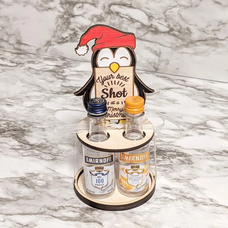 Weihnachts-Mini-Weinflaschenhalter