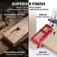 Kexon™ Precision Aluminum Door Hinge Template Jig