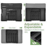 Sakerplus® Expandable Adjustable Kitchen Utensil Organizer Tray