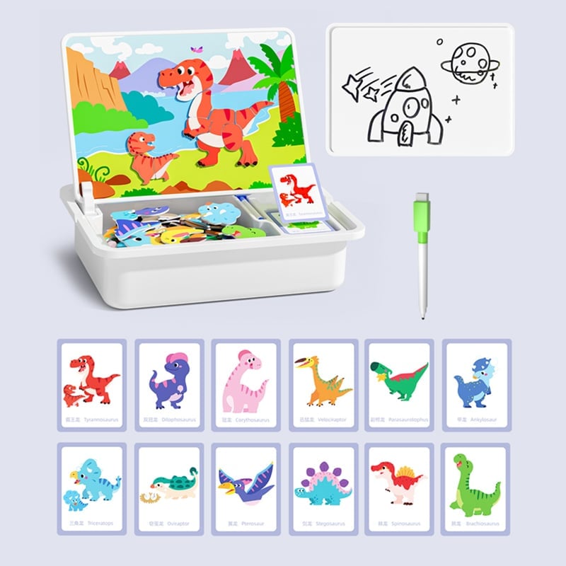 Magnetisches Puzzle-Lern- und Bausteinspielzeug