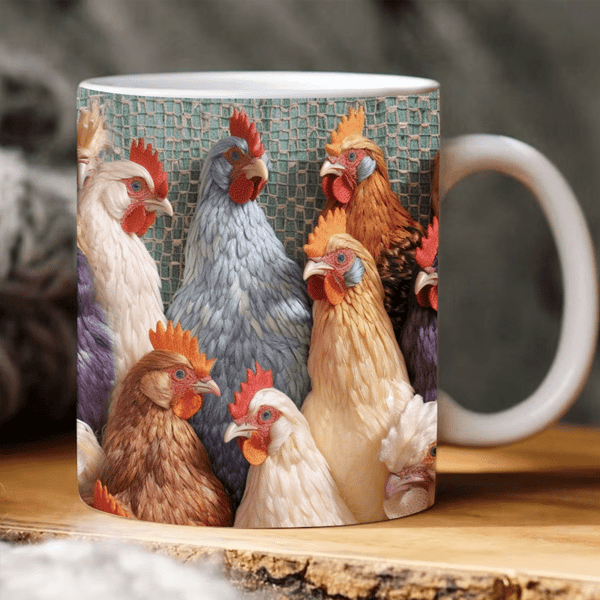 🐓Tazza con pollo 🎁Una buona scelta per il regalo di Natale