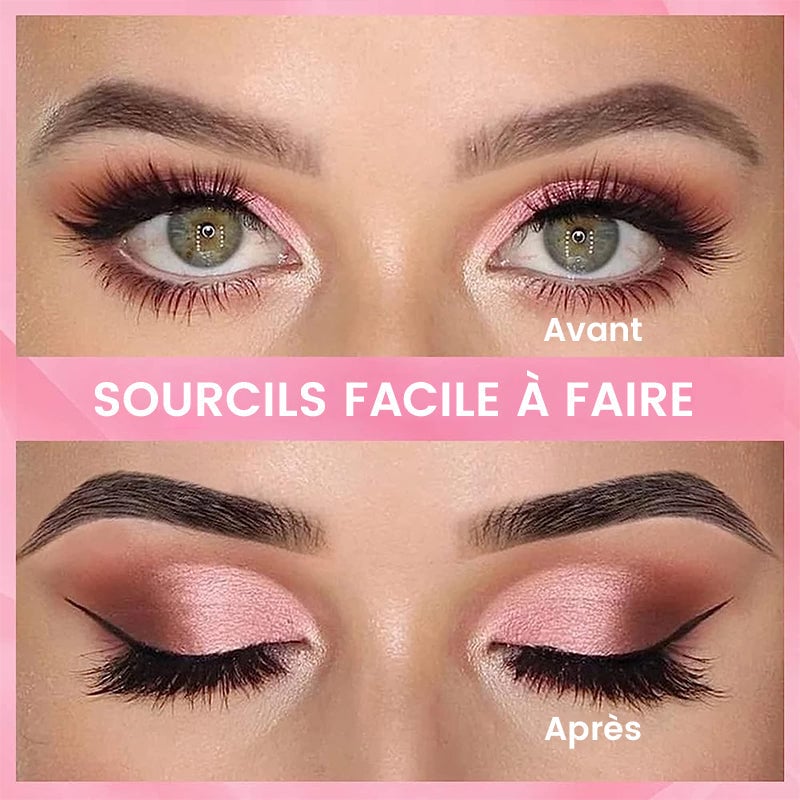 Kit de pochoirs à sourcils en silicone