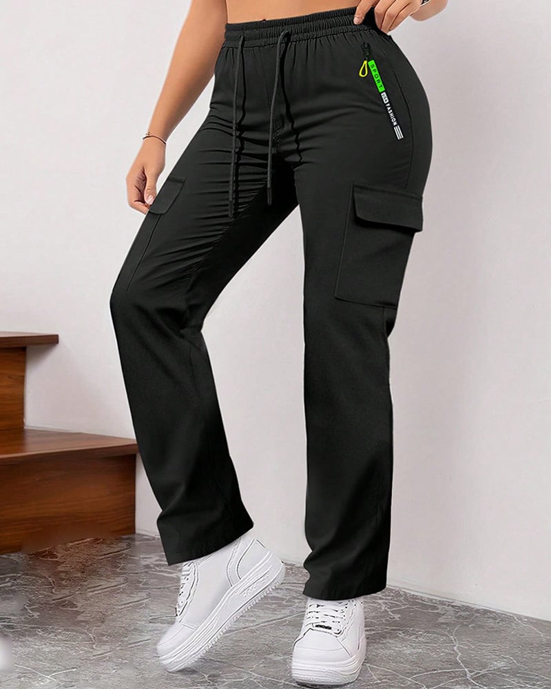 Loose Large-Pocket Casual Work Pants