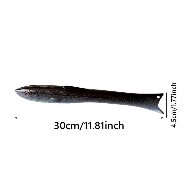 Fish-shaped telescopic rod