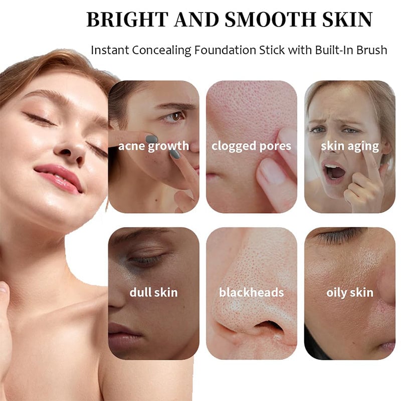 Eraser Foundation Stick with Brush