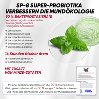 SP-8/SP-10 Probiotische Whitening-Zahnpasta für die Mundgesundheit