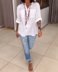 Stylish sequin patch jeans