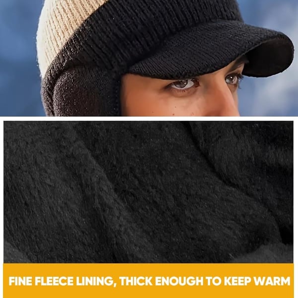 Windproof Thermal Cap with Visor