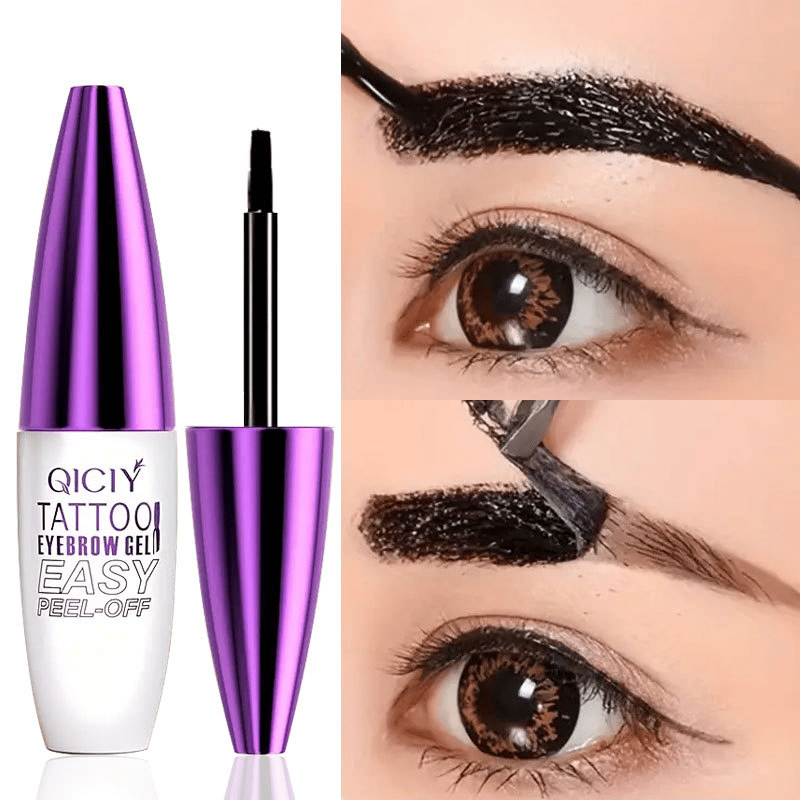 Peel-off eyebrow dye gel