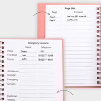 A6 Coil Password Keeper Book