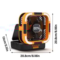 Sakerplus Solar Camping Fan